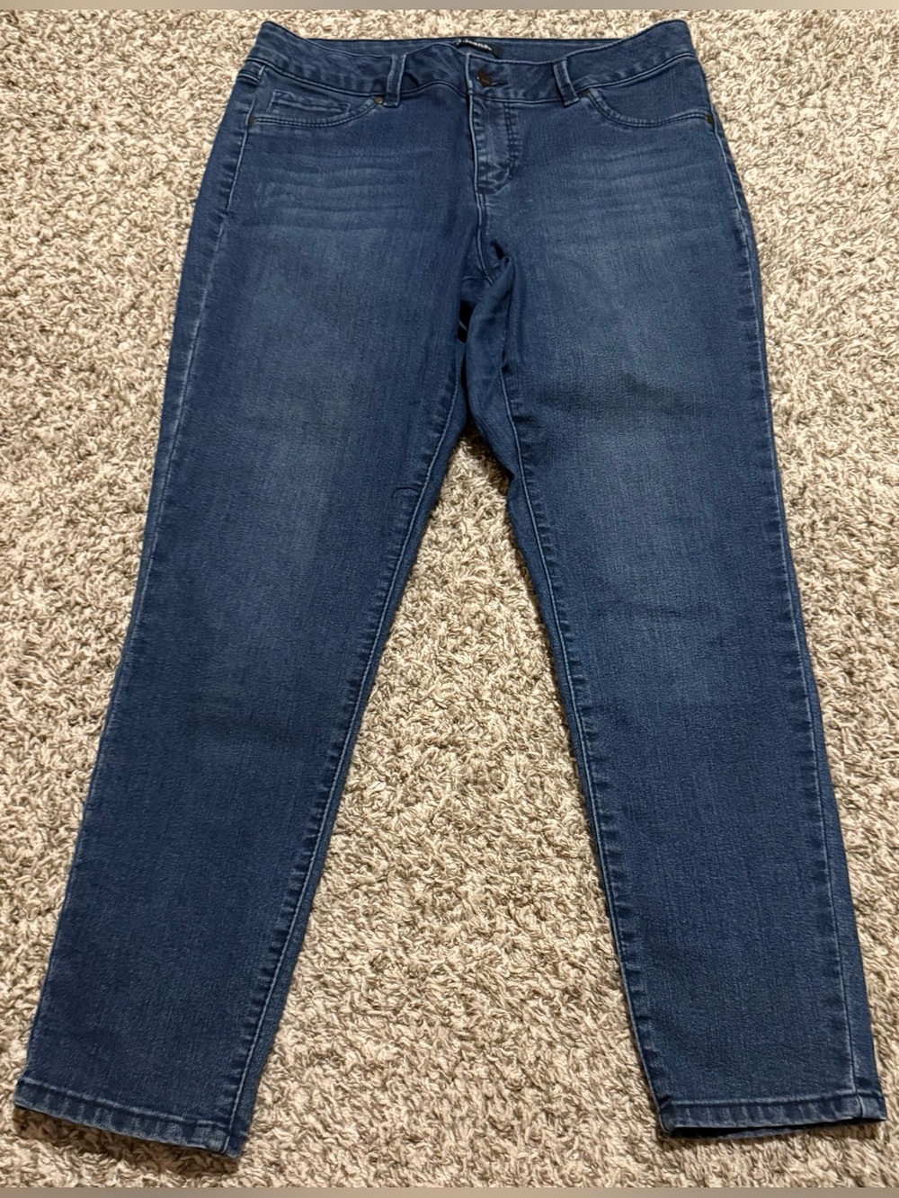 D. Jeans Women's High Rise
Skinny Size 10 Blue Stretch Denim Jeans
